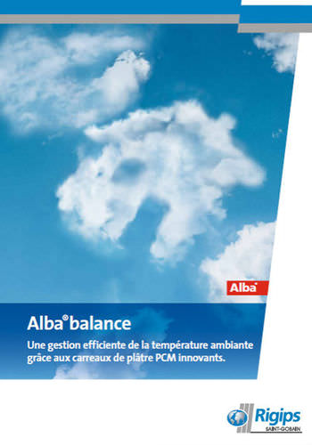 Gypsum block - ALBA®BALANCE - Saint Gobain Rigips
