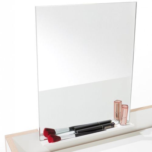 Table mirror - FLAI - Mueller Moebelwerkstätten - contemporary / rectangular / steel