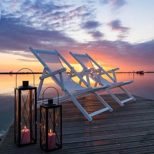 Contemporary deck chair - ATENA - Crema Outdoor S.r.l. - not specified