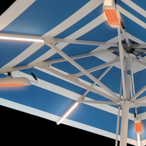 Parasol infrared heater - HE01 - Crema Outdoor S.r.l. - electric / commercial / radiant tube