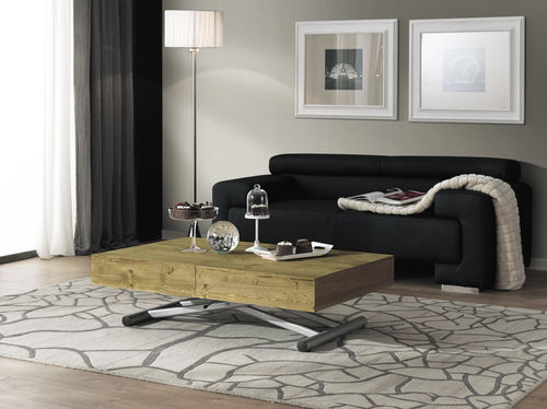Contemporary coffee table - WOOD AND THE CITY HOME - F.LLI MIRANDOLA SAS - wooden / rectangular / adjustable-height