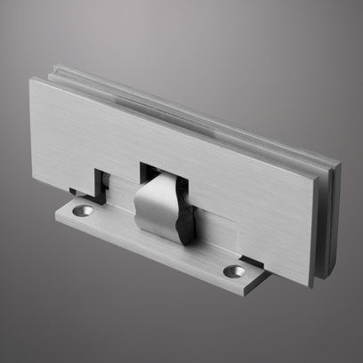 Glass door hinge - EUROPA - Guidotti - aluminum / spring / with self-closing system