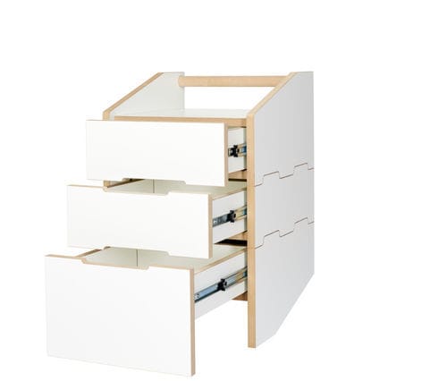 Inside cabinet with casters - Tojo cargo - Tojo - for office / for bedroom