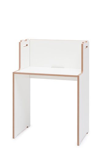 Free-standing desk - Tojo schreib - Tojo - MDF / white / with cable compartment