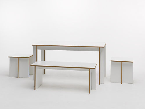 MDF stool - Tojo hocker - Tojo - laminate / for special events / contract