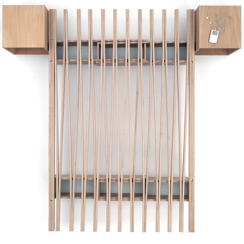 Double mattress support - V - Tojo - slatted / manual