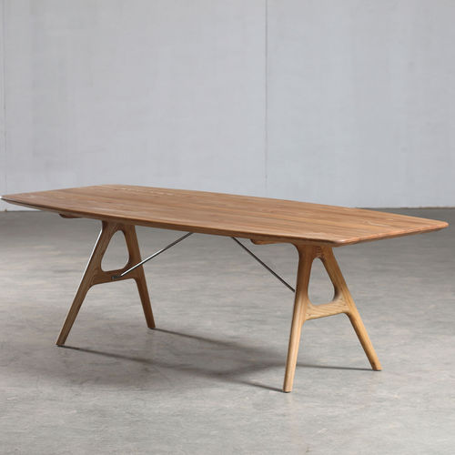 Contemporary table - TESA - Artisan Solid Wood Furniture - oak / solid wood / walnut