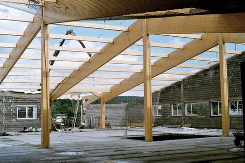 Glue-laminated wood portal frame - CURCI - Artbois SA