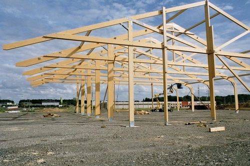 Glue-laminated wood portal frame - PIRLOT - Artbois SA