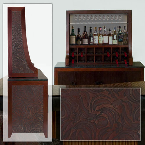 Contemporary Bar Cabinet Samaya C Cb36 Warisan Wooden
