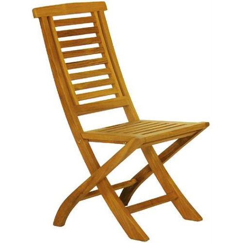 Traditional garden chair - SUMBA G.FAC5 - WARISAN - walnut / folding / home