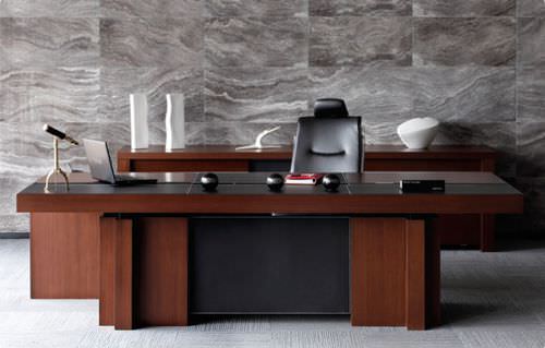 Executive desk - ARMADA - Burotime Office Furniture - contemporary / wooden / with storage compartment