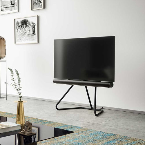 Contemporary TV stand - tube UX - Spectral Audio Möbel GmbH - with concealed cabling / steel / home