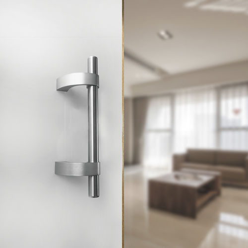 Door pull handle - INOX-700 | 316 SATINE - Panidis SA - stainless steel / contemporary / satin finish