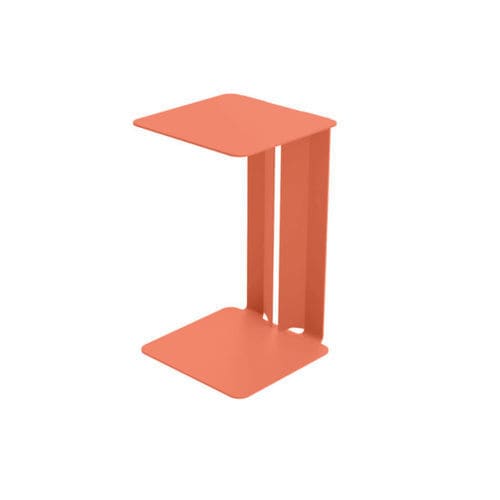 Contemporary side table - Leste - Matière Grise - steel / steel base / rectangular