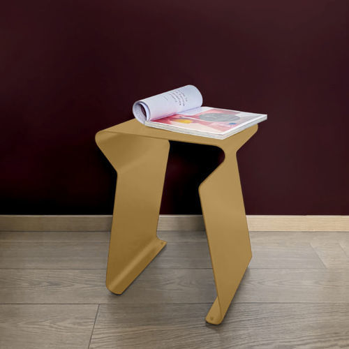 Contemporary stool - Fun  - Matière Grise - steel / steel base / sled base