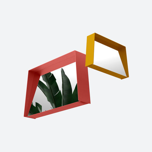 Free-standing mirror - HD  - Matière Grise - contemporary / rectangular / steel