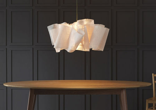 Pendant lamp - ANDERS - PINCH - fabric / original design / corded