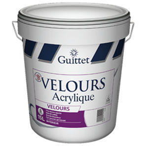 Decorative paint - VELOURS - GUITTET - interior / for wall / synthetic resin