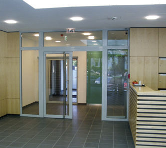 Aluminum door profile - AT 690 BS - AKOTHERM - thermally-insulated / fire-rated