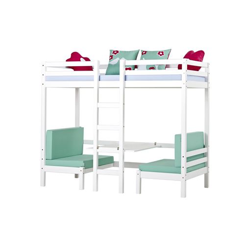Loft bed - BASIC JUMBO - Hoppekids - single / contemporary / child's