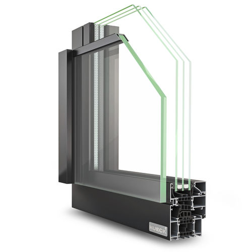 Aluminum window profile - LAMBDA FB 042 - Hueck System GmbH & Co. KG - thermally-insulated