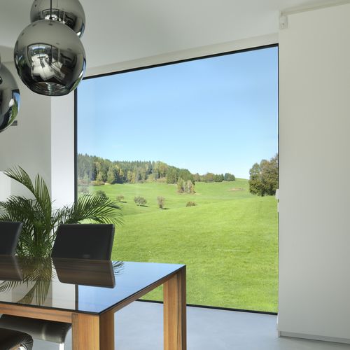Aluminum patio door PANORAMIC M SORA doubleglazed / thermally