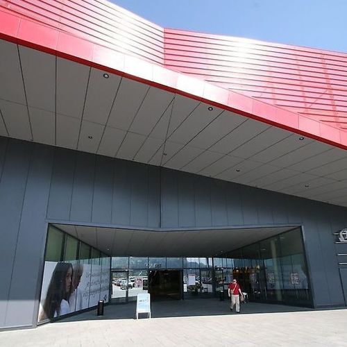 Facade sandwich panel - ISOROCK VARIO - Hoesch Bausysteme - metal facing / mineral wool core / fire protection
