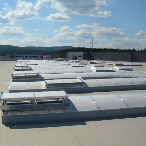 Flat roof skylight - ARCH LIGHT BANDS - Akripol d.o.o. - for inclined roofs / for ventilated roofs / for stadium