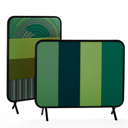 Mobile acoustic panel - QUIET RIOT  - mitab - fabric / rectangular / for office