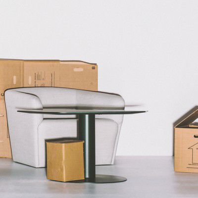 Contemporary side table - CLUSTER - mitab - MDF / ash / steel