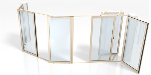 Sliding and stacking patio door - MONOSLIDE 80 - SunParadise - aluminum / double-glazed / thermal break