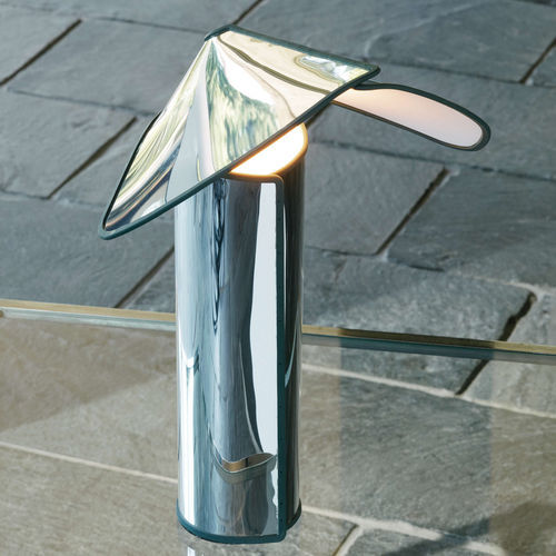 Table lamp - CHIARA  - FLOS - aluminum / stainless steel / extruded aluminum