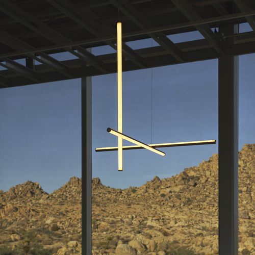 Pendant lamp - COORDINATES SUSPENSION - FLOS - extruded aluminum / silicone / contemporary