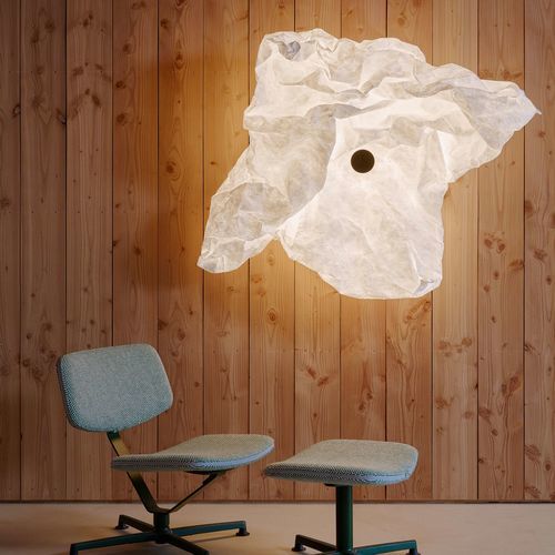 Modern wall light - MAAP W1 - FLOS - indoor / metal / fabric