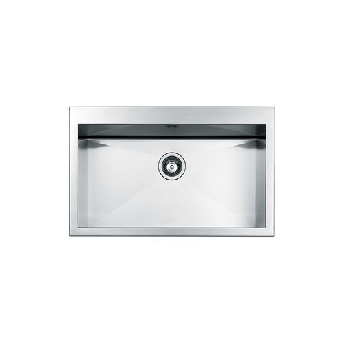 Single-bowl kitchen sink - AMALTHEA : SQ72I - Apell S.p.A. - without drainboard / stainless steel / overmount