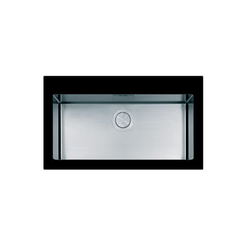 Single-bowl kitchen sink - PURA : PUG861I - Apell S.p.A. - without drainboard / stainless steel / overmount
