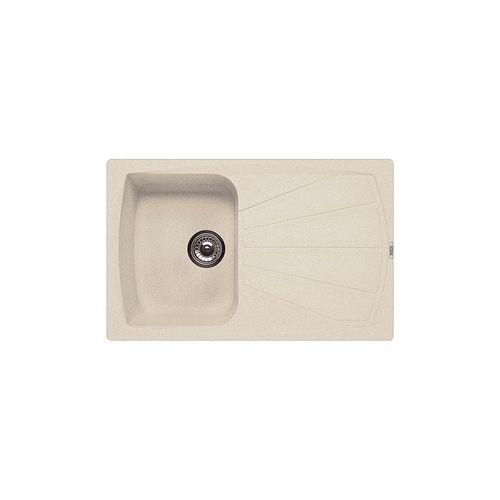 Single-bowl kitchen sink - STONE : PT861IG - Apell S.p.A. - with drainboard / composite / overmount