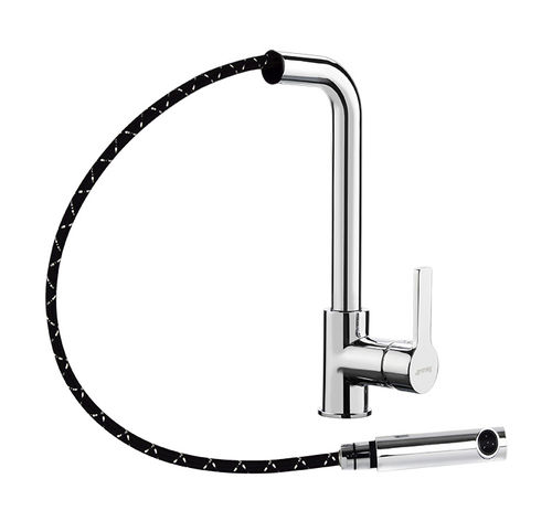 Countertop mixer tap - AP7730DCCR - Apell S.p.A. - chromed metal / kitchen / 1-hole