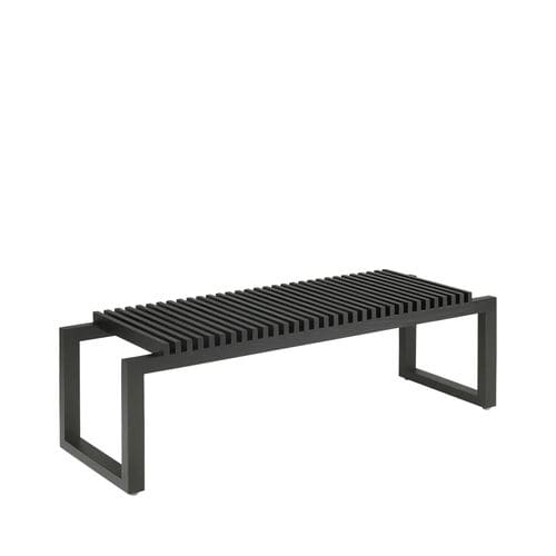 Minimalist design bench - CUTTER  - Fritz Hansen - solid wood / teak / without backrest