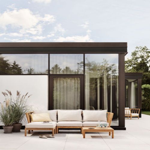 Corner sofa - TRACOMO - Fritz Hansen - contemporary / outdoor / fabric