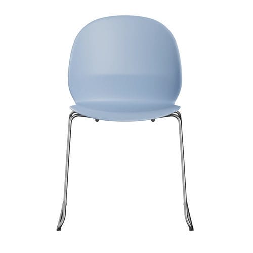 Restauration chair - N02-20 - Fritz Hansen - for indoor use / chrome steel / paper