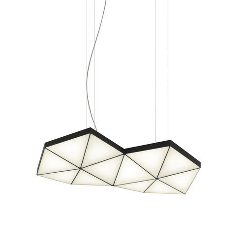 Pendant lamp - TRI12 - Tokio furniture & lighting - anodized aluminum / carbon fiber / contemporary