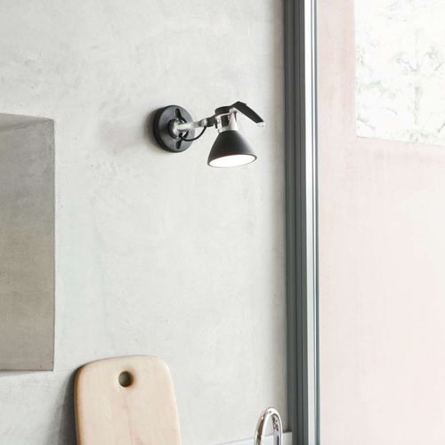 Contemporary wall light - Fortebraccio - LUCEPLAN - indoor / steel / polycarbonate