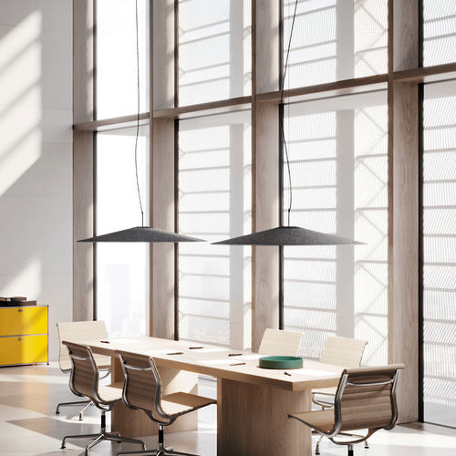 Pendant lamp - Koinè - LUCEPLAN - aluminum / felt / contemporary