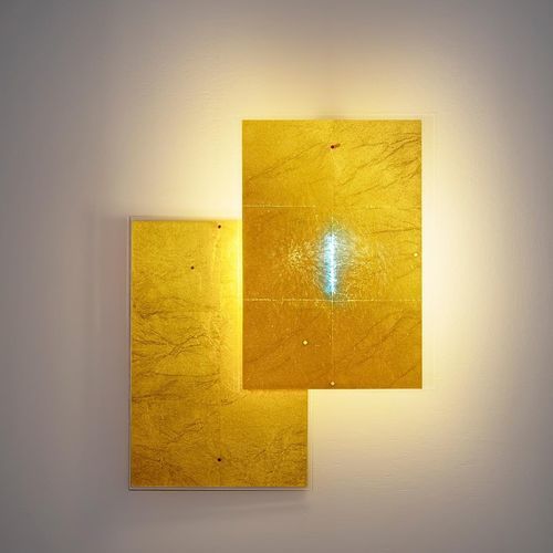 Contemporary wall light - 24 Karat Blau Flat - INGO MAURER - indoor / acrylic glass / gold