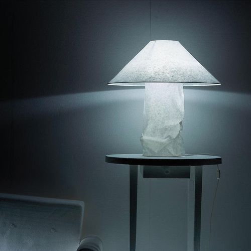 Table lamp - LAMPAMPE - INGO MAURER - metal / Japanese paper / design