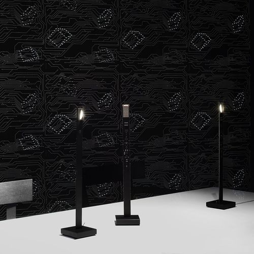 Table lamp - MY NEW FLAME - INGO MAURER - metal / plastic / contemporary