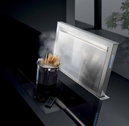 Downdraft extractor - 1KBDD9 - F.lli Barazza Srl - with built-in lighting / Class C