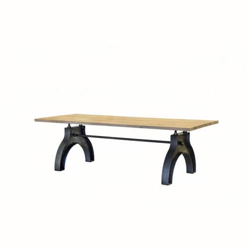 Industrial design table - SL-002 - Waterman Meubelen B.V. (Sturdy-Legs) - oak / walnut / beech